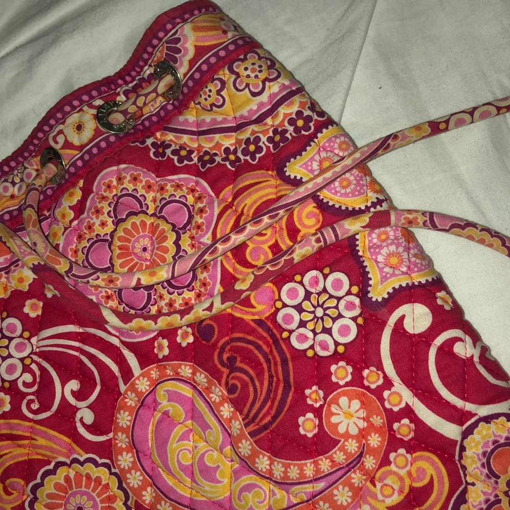 Vera Bradley String Back Pack In Raspberry Fizz - image 5